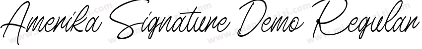 Amerika Signature Demo Regular字体转换